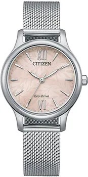 Японские наручные  женские часы Citizen EM0899-81X. Коллекция Elegance