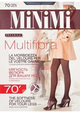 Колготки MiNiMi Multifibra 70 den, размер 5-XL, fumo (серый)