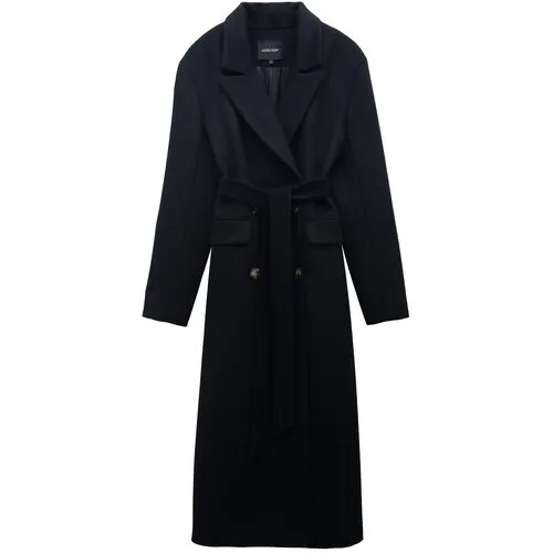 Пальто  Lesyanebo демисезонное, оверсайз, средней длины, размер XS, черный