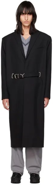 Черное пальто с поясом Y Y/Project