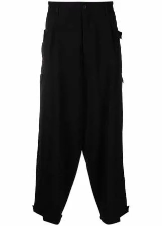 Yohji Yamamoto широкие брюки с низким шаговым швом