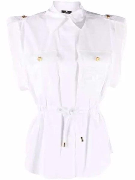 Elisabetta Franchi рубашка с короткими рукавами и кулиской