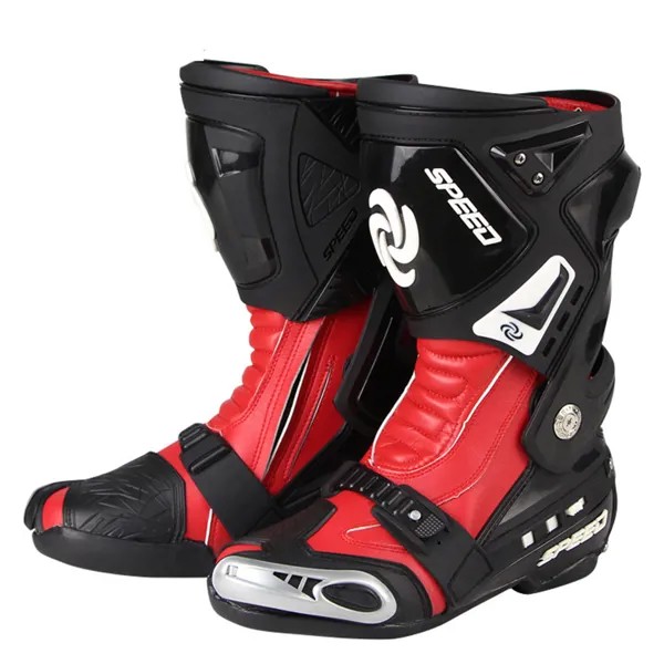 Мотоциклетные ботинки мужские, защитная обувь для мотокросса, длинные гоночные сапоги для езды на велосипеде по бездорожью, кросс-байке, дл...