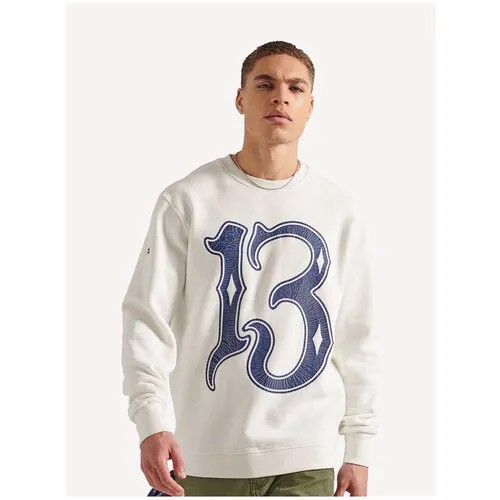 Свитшот Superdry BOHO ROCK CREW NECK SWEAT, Цвет Серый, Размер M