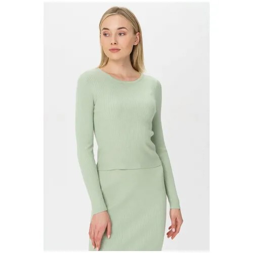 Джемпер в рубчик by swan AW287 Зеленый 42-46