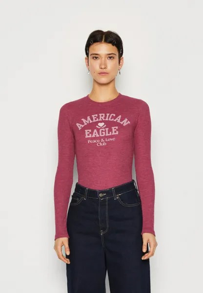 Футболка с длинным рукавом THERMAL CREW NECK American Eagle, красная