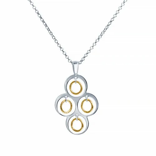 Колье ELEMENT47, серебро, 925 проба, длина 45 см.