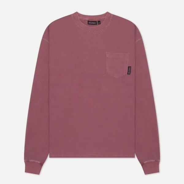Мужской лонгслив Uniform Bridge 23SS Dyeing Pocket бордовый, Размер M