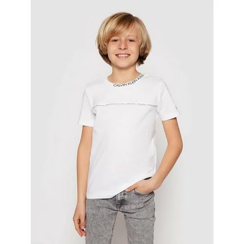 Футболка Calvin Klein Jeans, размер 10Y [METY], белый