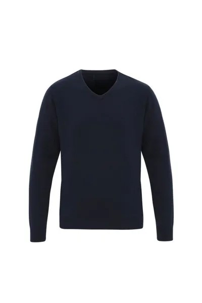 Акриловый свитер с v-образным вырезом Essential Premier, темно-синий