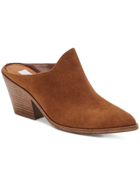 Женские кожаные слипоны Nia без шнуровки Aqua College, цвет Cognac Suede