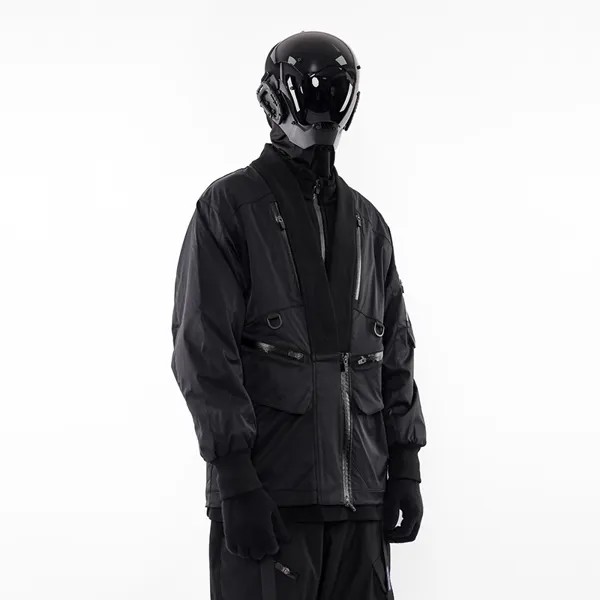 Халат WHYWORKS Techwear, мягкий плащ-пальто из ракушек, одежда для работы под открытым небом, функциональное водонепроницаемое кимоно с несколькими карманами, 22 Вт
