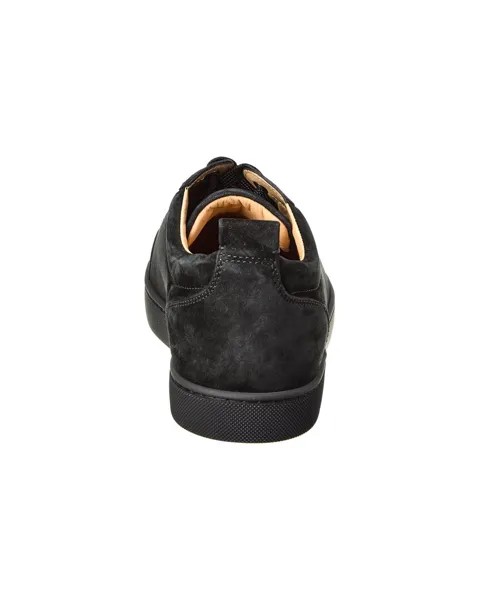 Christian Louboutin Louis Junior Замшевые кроссовки, черный