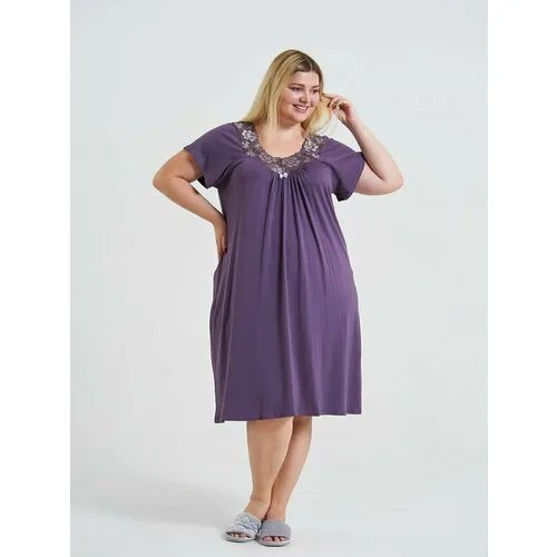 Сорочка  El Fa Mei, размер 50, фиолетовый