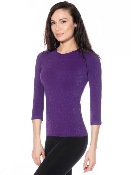 Лонгслив женский Giulia MAGLIA LUREX MANICA 3/4 фиолетовый S/M