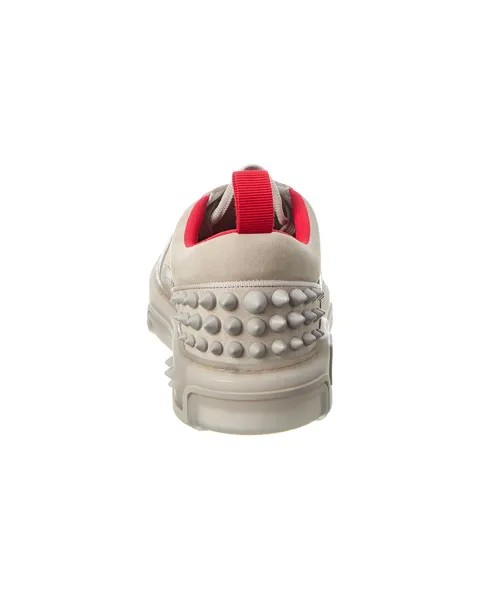 Christian Louboutin Astroloubi Кроссовки из кожи и замши, серый