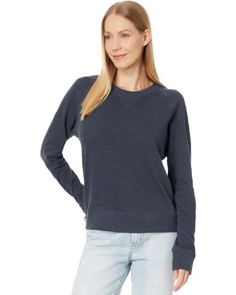 Свитер Faherty Sunwashed Slub Crewneck, цвет Blue Nights