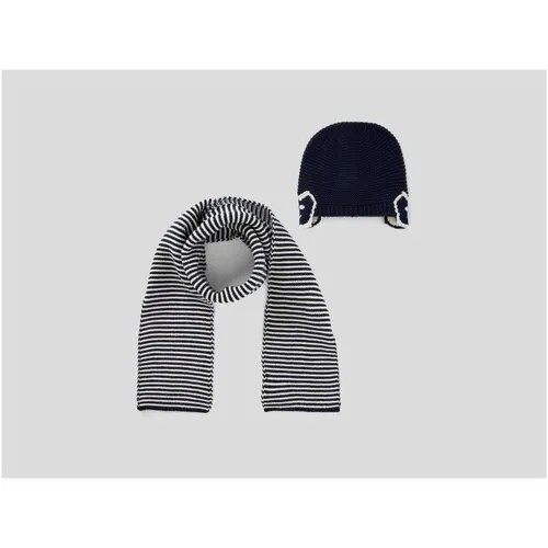 Комплект шапка и шарф United Colors of Benetton для мальчиков 22A_1276GK001_911_XX