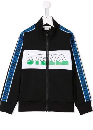 Stella McCartney Kids бомбер с логотипом Stella