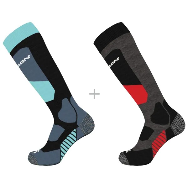 Лыжные носки Salomon S/Access Junior 2 Pack, цвет Black/Magnet