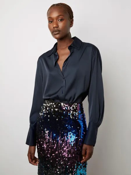 Блузка Cindy с длинными рукавами Gerard Darel, темно-синий