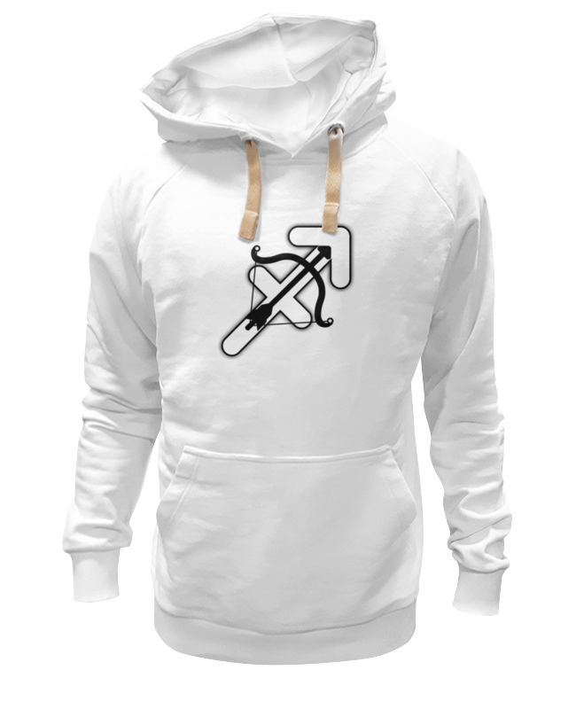 Худи Printio Стрелец. белое 3XL