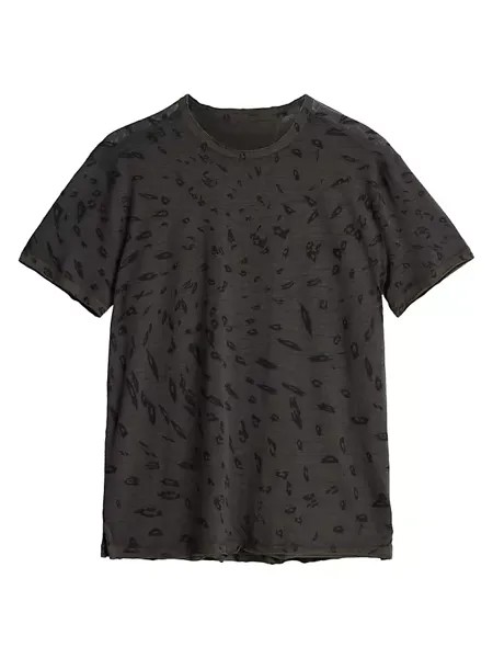 Футболка Jose Leopard Burnout John Varvatos, цвет wood brown