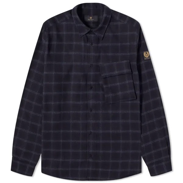 Рубашка Belstaff Scale Check, цвет Navy & Charcoal