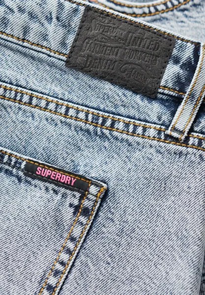 Мини-юбка Superdry, светло-голубой деним