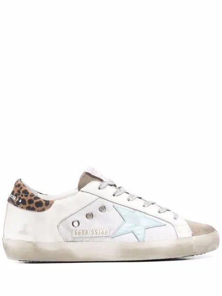 Golden Goose кеды Superstar с леопардовым принтом