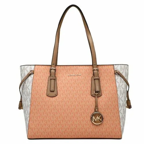 Сумка тоут MICHAEL KORS, светло-оранжевый