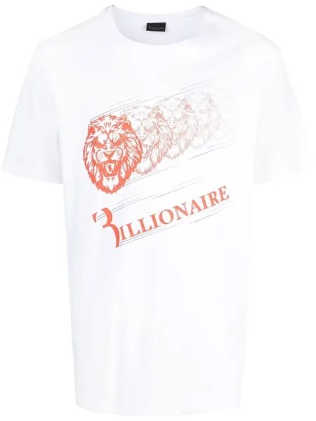 Billionaire футболка с логотипом, белый