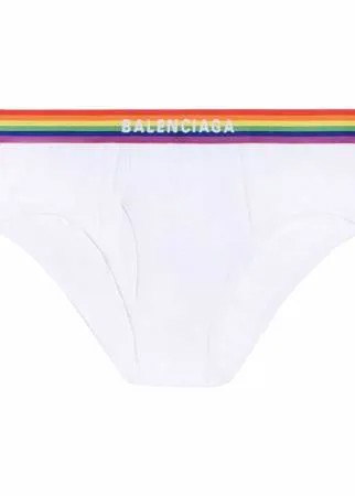 Balenciaga трусы-брифы Pride с вышитым логотипом