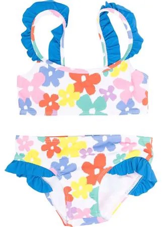 Stella McCartney Kids бикини с цветочным принтом и оборками