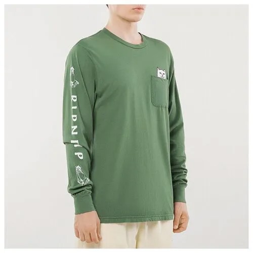 Лонгслив RIPNDIP Lord Nermal Pocket размер S, olive