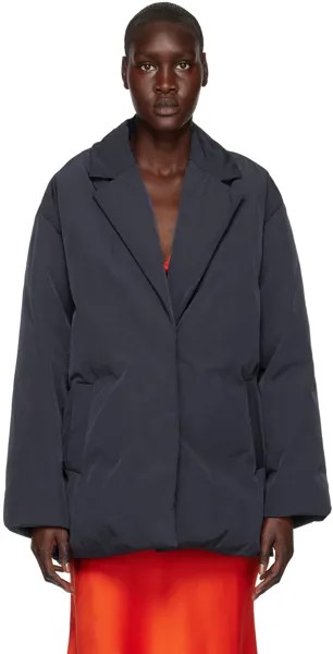 Темно-синее пуховое пальто Stella McCartney