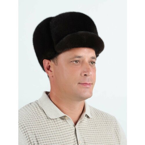 Шапка Меховой век для мальчиков и мужчин, размер 57-58, коричневый