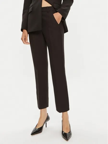 Тканевые брюки стандартного кроя Weekend Max Mara, черный