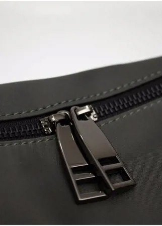 364-90 2008 Сумка кросс-боди женская текст Ludor Темно-серый