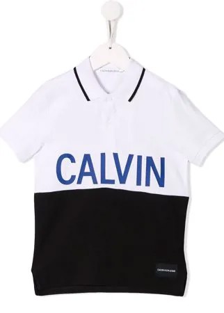 Calvin Klein Kids рубашка-поло с логотипом