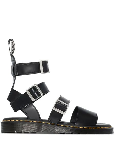 Rick Owens сандалии из коллаборации с Dr. Martens, черный
