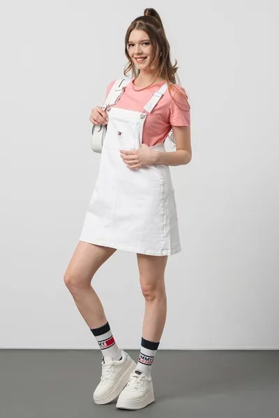 Джинсовая куртка с вшитыми карманами Tommy Jeans, белый