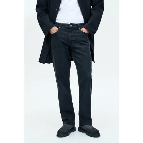 Джинсы классические Baon B8024003, размер 54, black denim