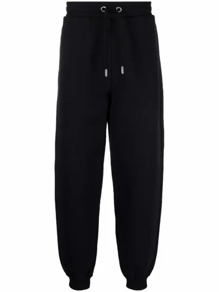 AMI Paris спортивные брюки с монограммой Ami de Coeur, черный