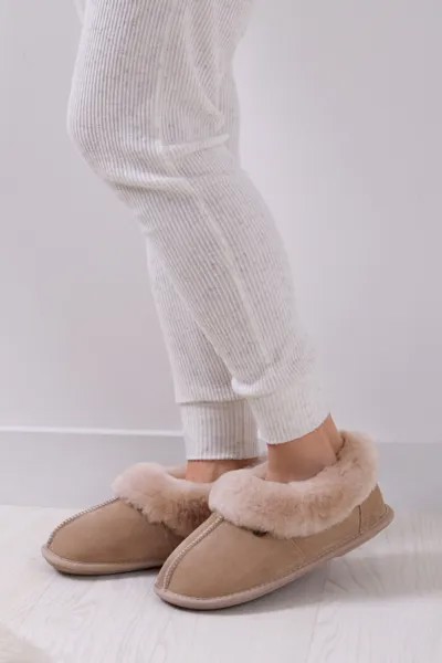 Классические женские тапочки из овчины Just Sheepskin