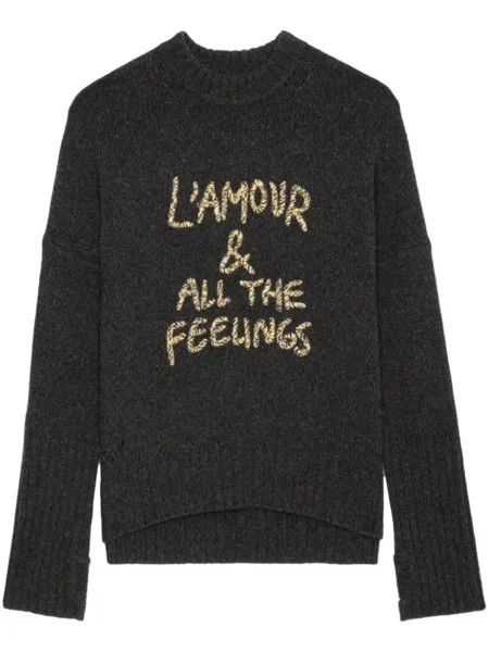 Zadig&Voltaire джемпер Alma Feelings, серый