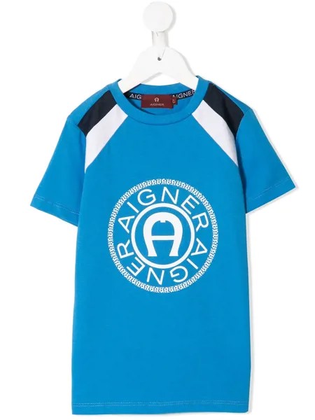 Aigner Kids футболка с короткими рукавами и логотипом