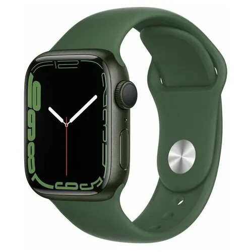 Умные часы Apple Watch Series 7 45 мм Aluminium Case RU, зеленый клевер