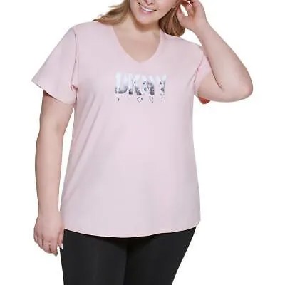 Футболка для фитнеса с логотипом DKNY Sport женская пуловер Athletic BHFO 0570