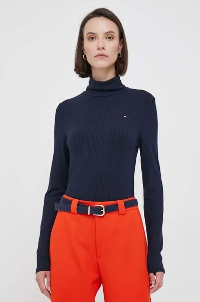 Лонгслив Tommy Hilfiger, темно-синий